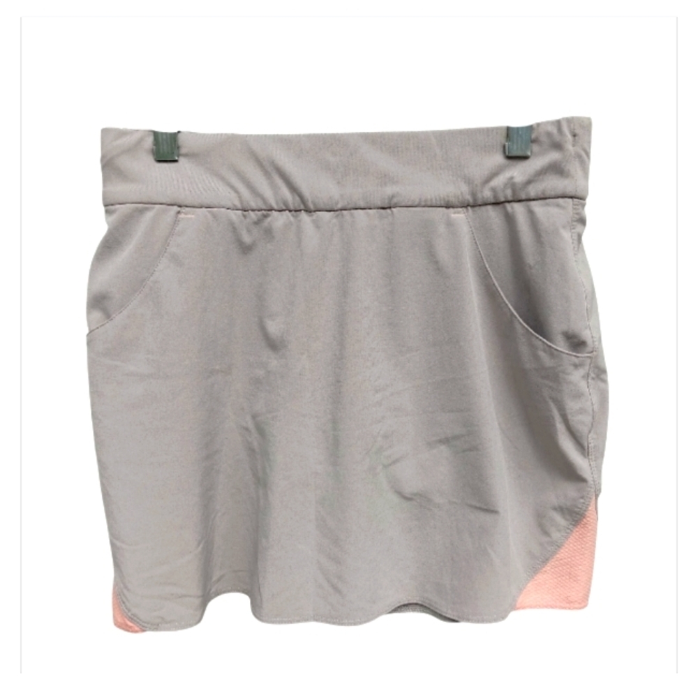 Columbia Athletic Skort Beige Peach Pockets Size Small Tennis Pickleball Golf